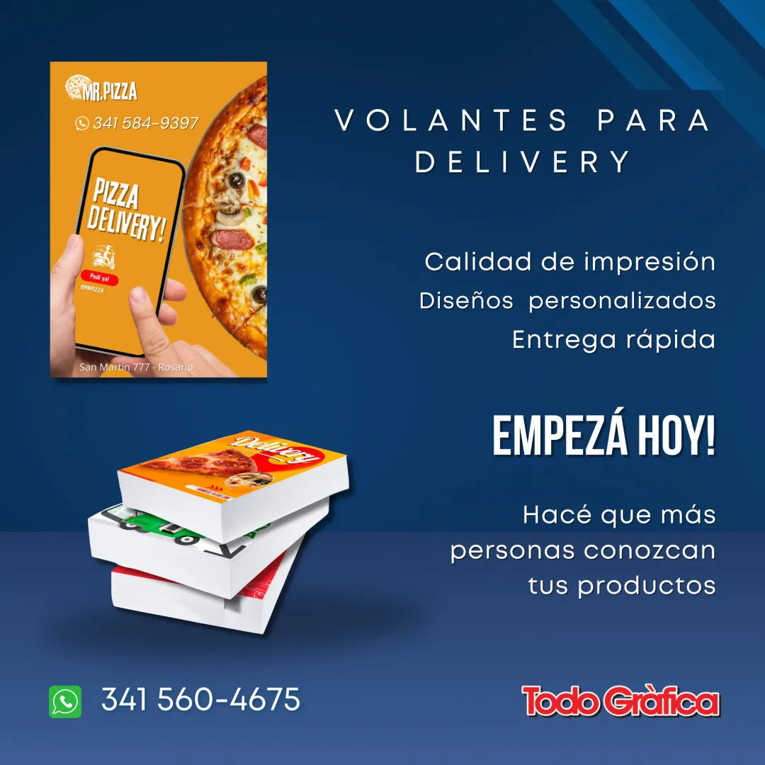 VOLANTES PARA DELIVERY A MEDIDA DE SU EMPRESA